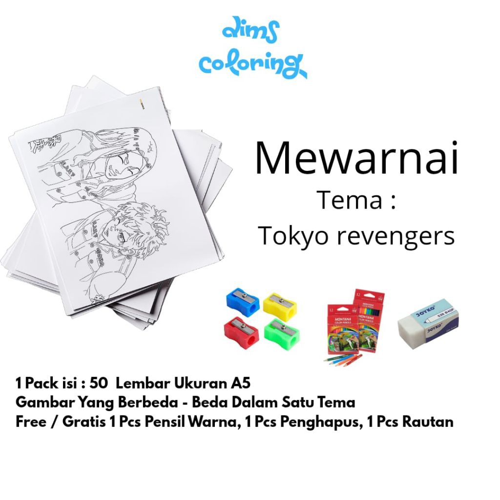 Mewarnai Sketsa Anak TK SD SMP SMK Tinggal Mewarnai