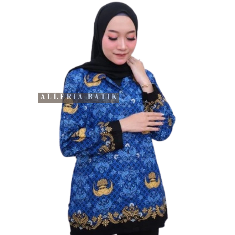 Baju Sragam Pns Batik  Korpri Resmi Pria Wanita Katun