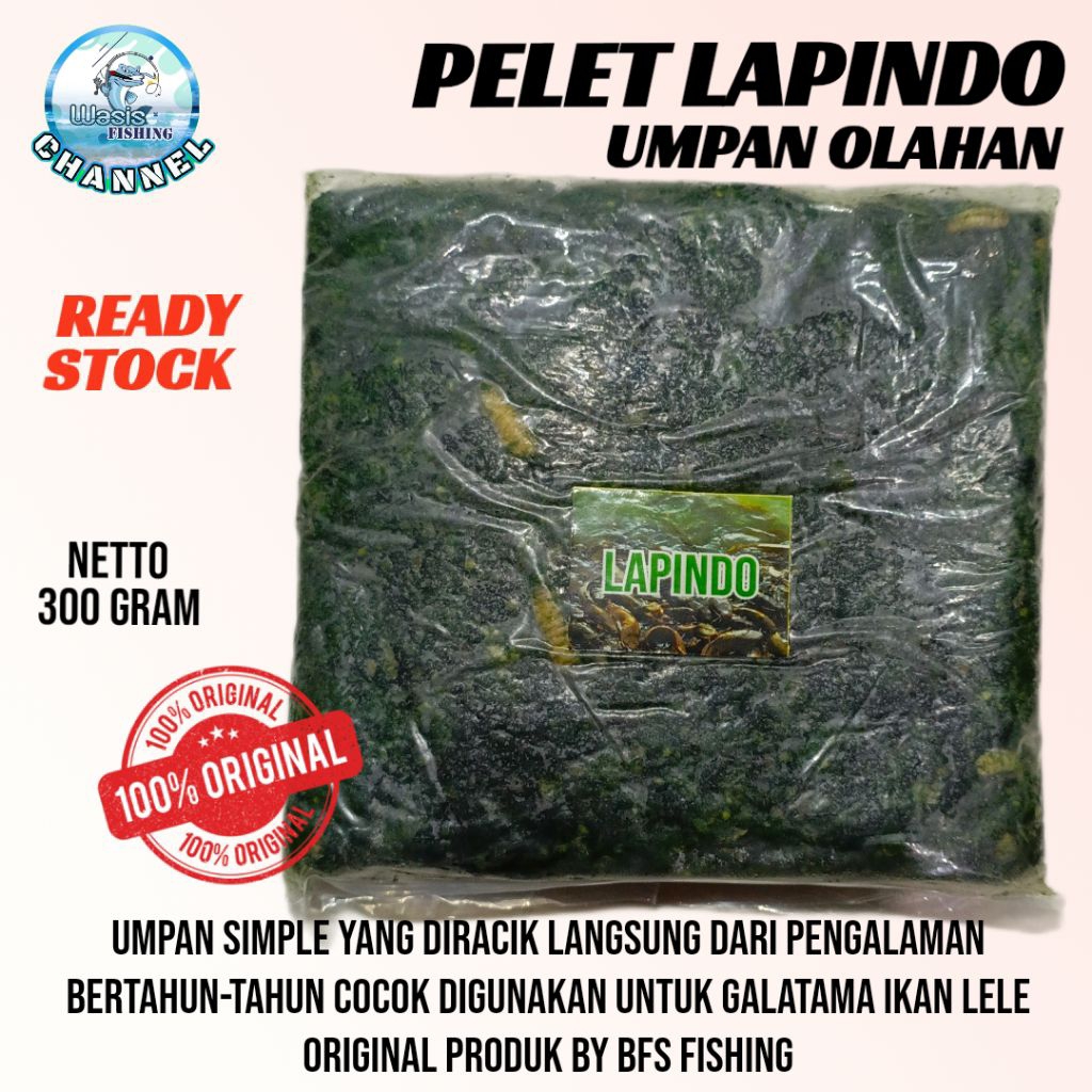 UMPAN PELET LAPINDO 300g ORIGINAL BFS Fishing Umpan Galatama Lele