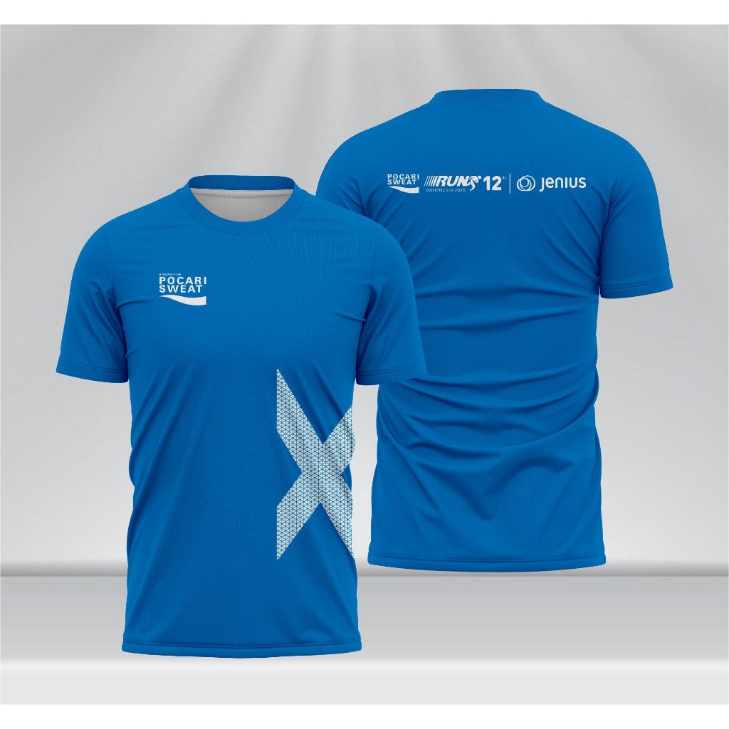 Jersey Pocari Sweat Run 2025 Jersey Lari Bahan Drifit