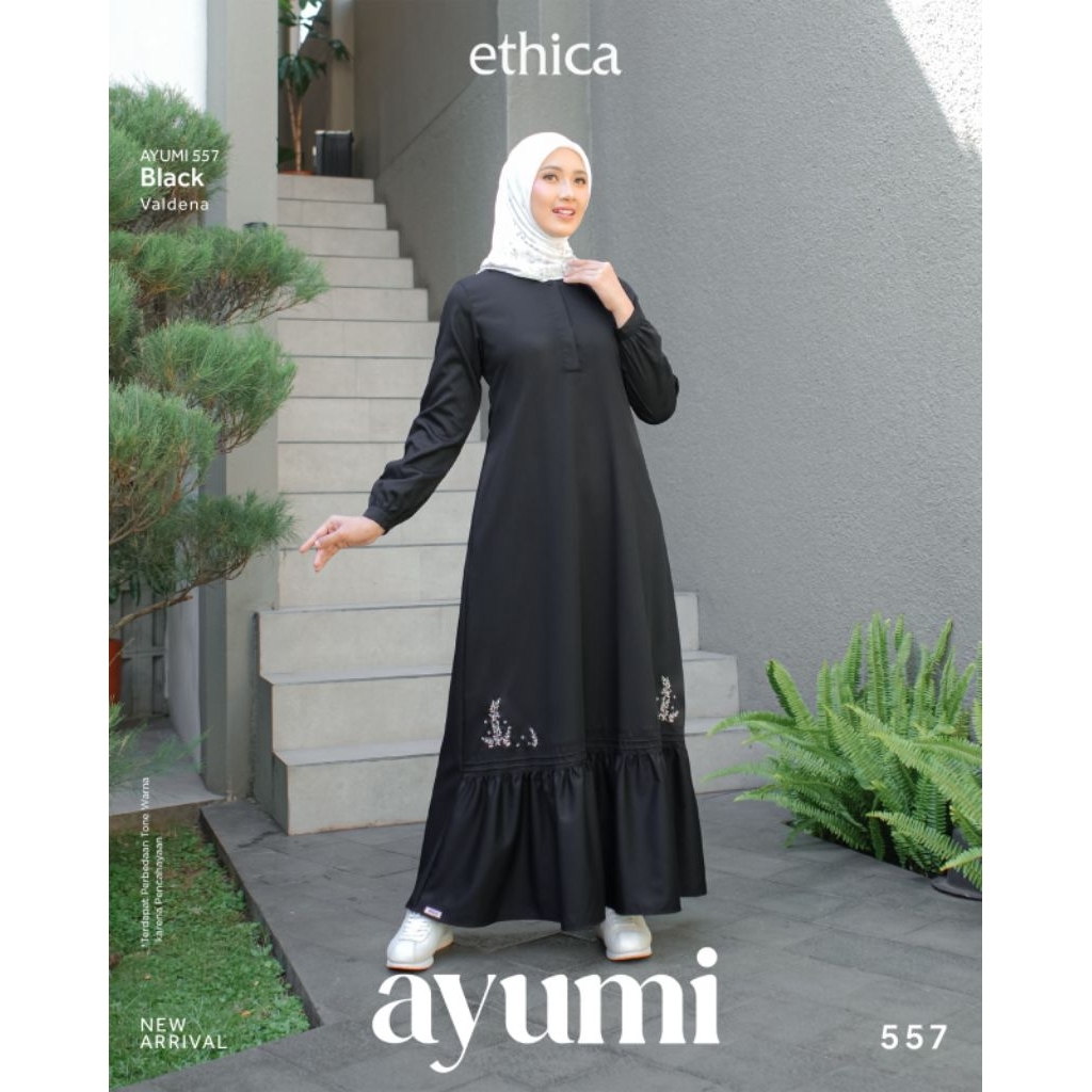 GAMIS ETHICA AYUMI 557 BLACK GAMIS TERBARU 2026