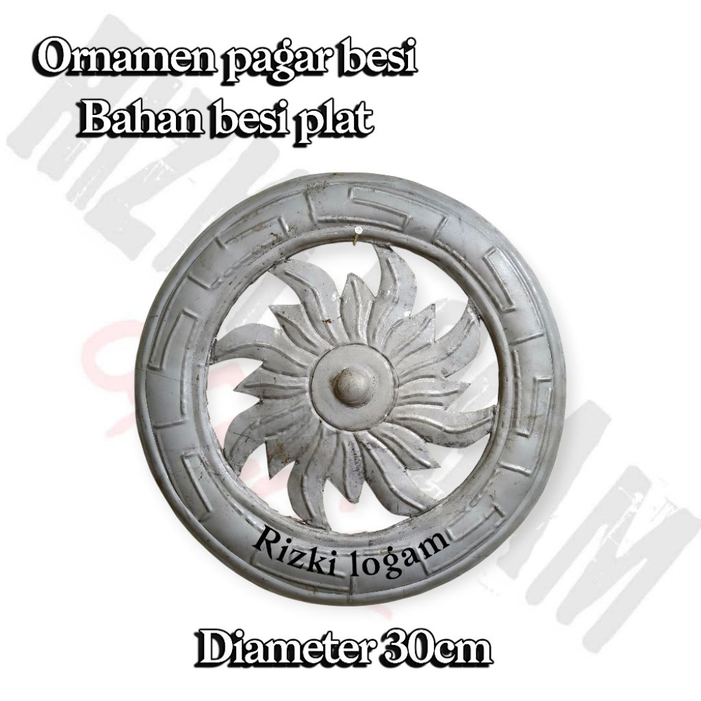 Ornamen pagar besi D30cm || Accesories pagar || Pagar tempa