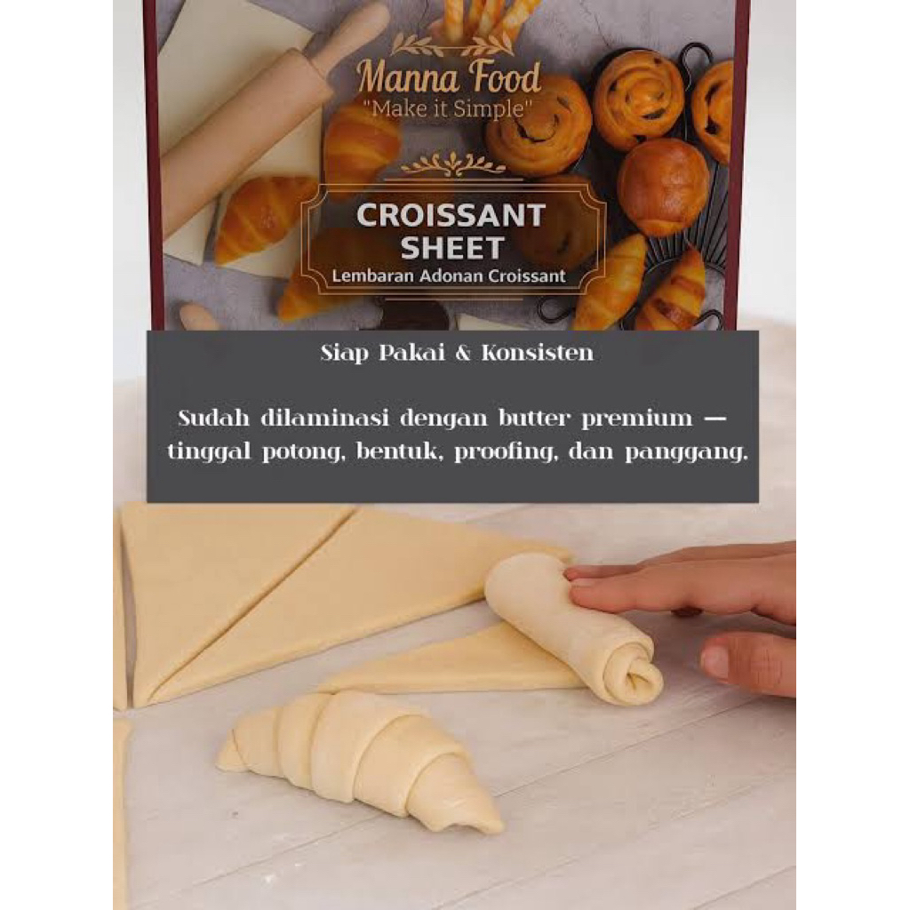 Manna Food Croissant Sheet 750gr
