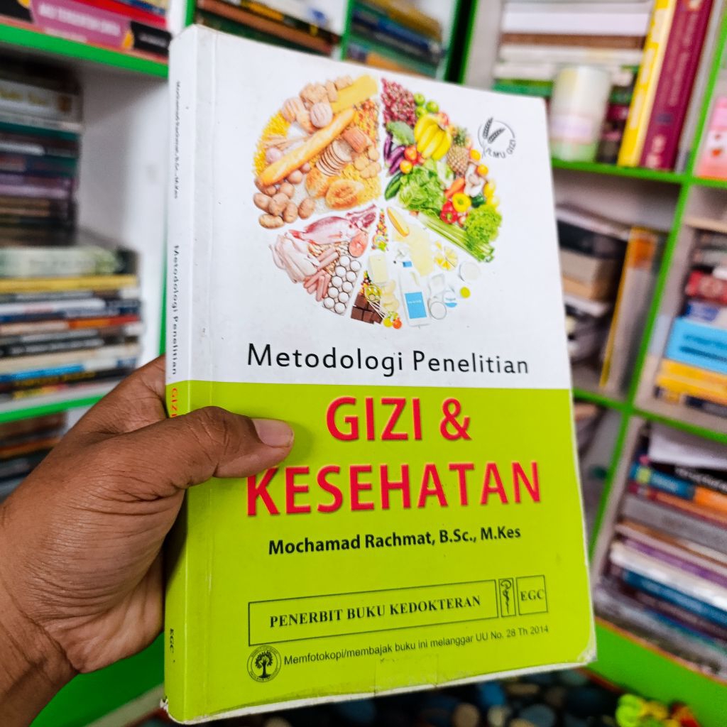 buku metodologi penelitian gizi dan kesehatan Muhammad Rachmat original bekas