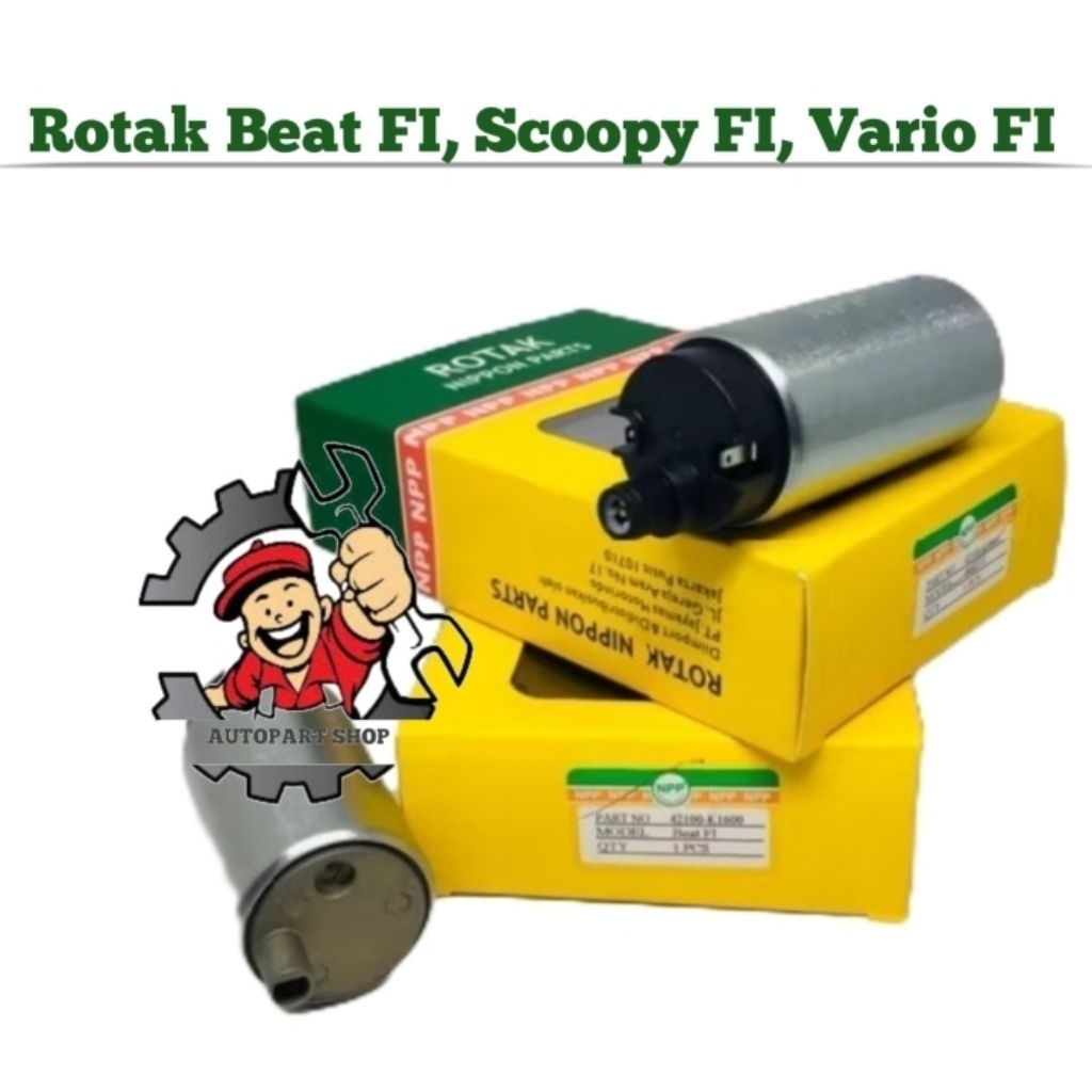 Rotak K16 Beat FI, Supra GTR 150, Scoopy FI, Vario 125 old, CB 150 R ( 2012 - 2014 ) , Adress, GSX 1