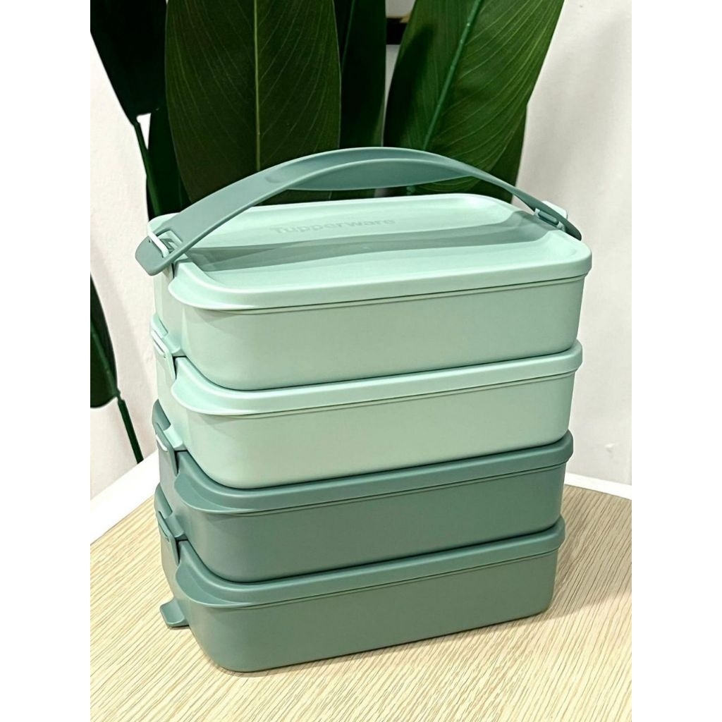 Rantang 4 Susun Tupperware Click To Go Rectangular