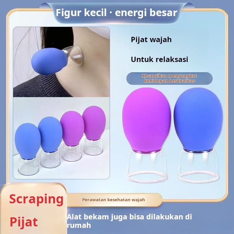 {2/1PCS} ALat Bekam Wajah Silikon