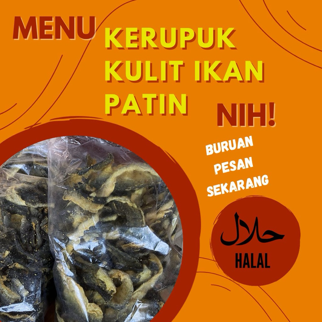 kerupuk kulit ikan patin mentah 1kg