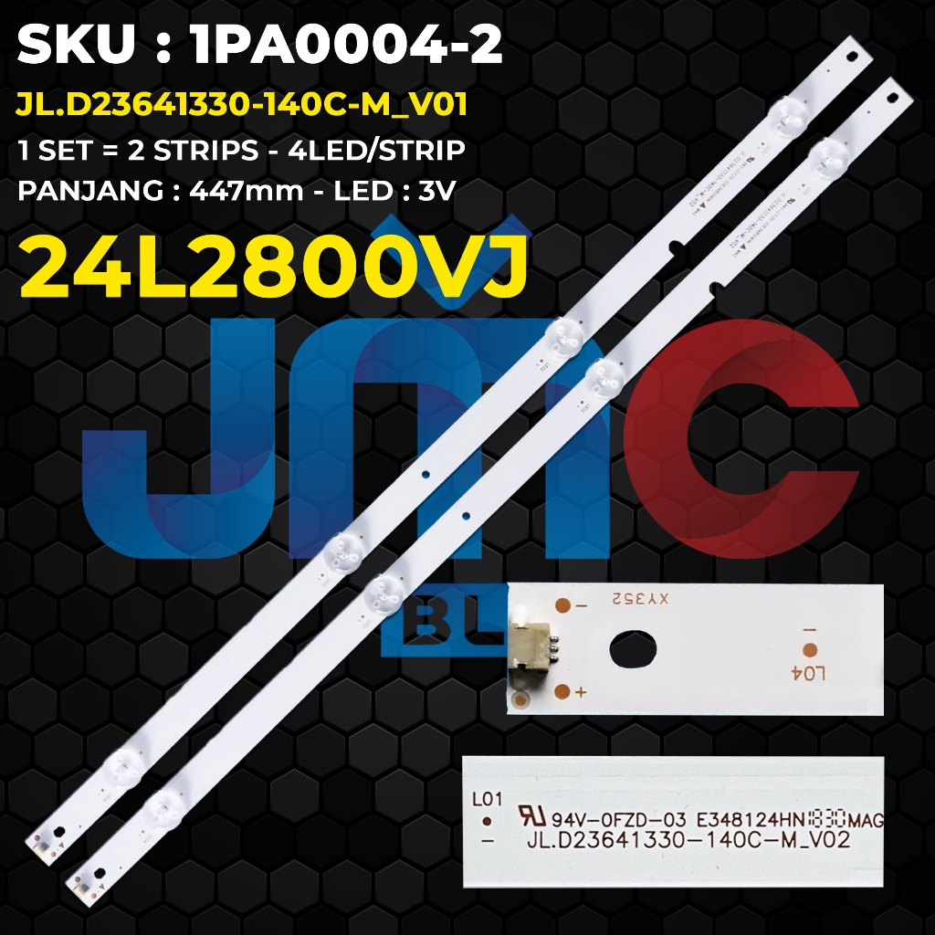 Backlight TV Toshiba 24 Inch 24L2800VJ JL.D23641330-140C-M_V02