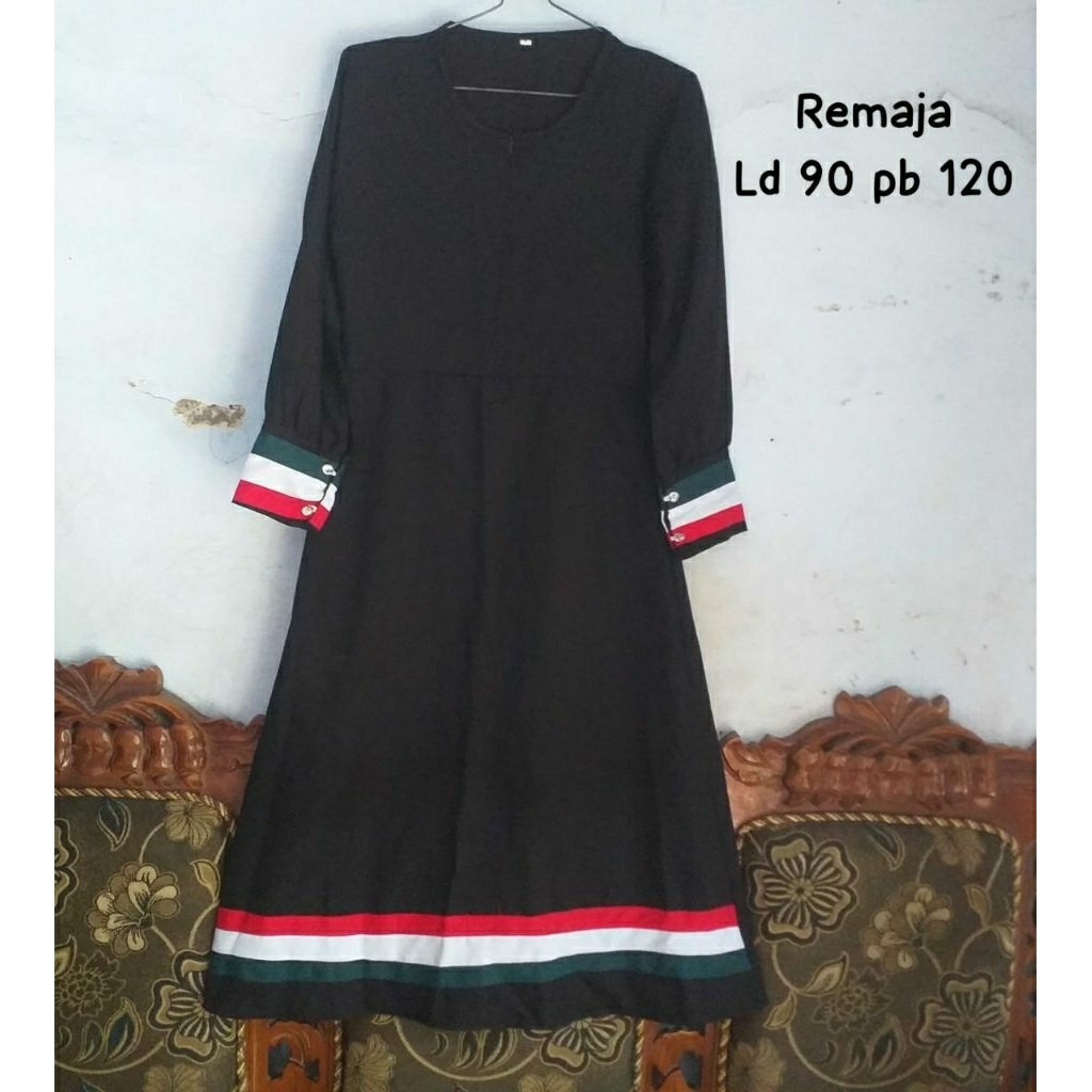 pl gamis hitam remaja