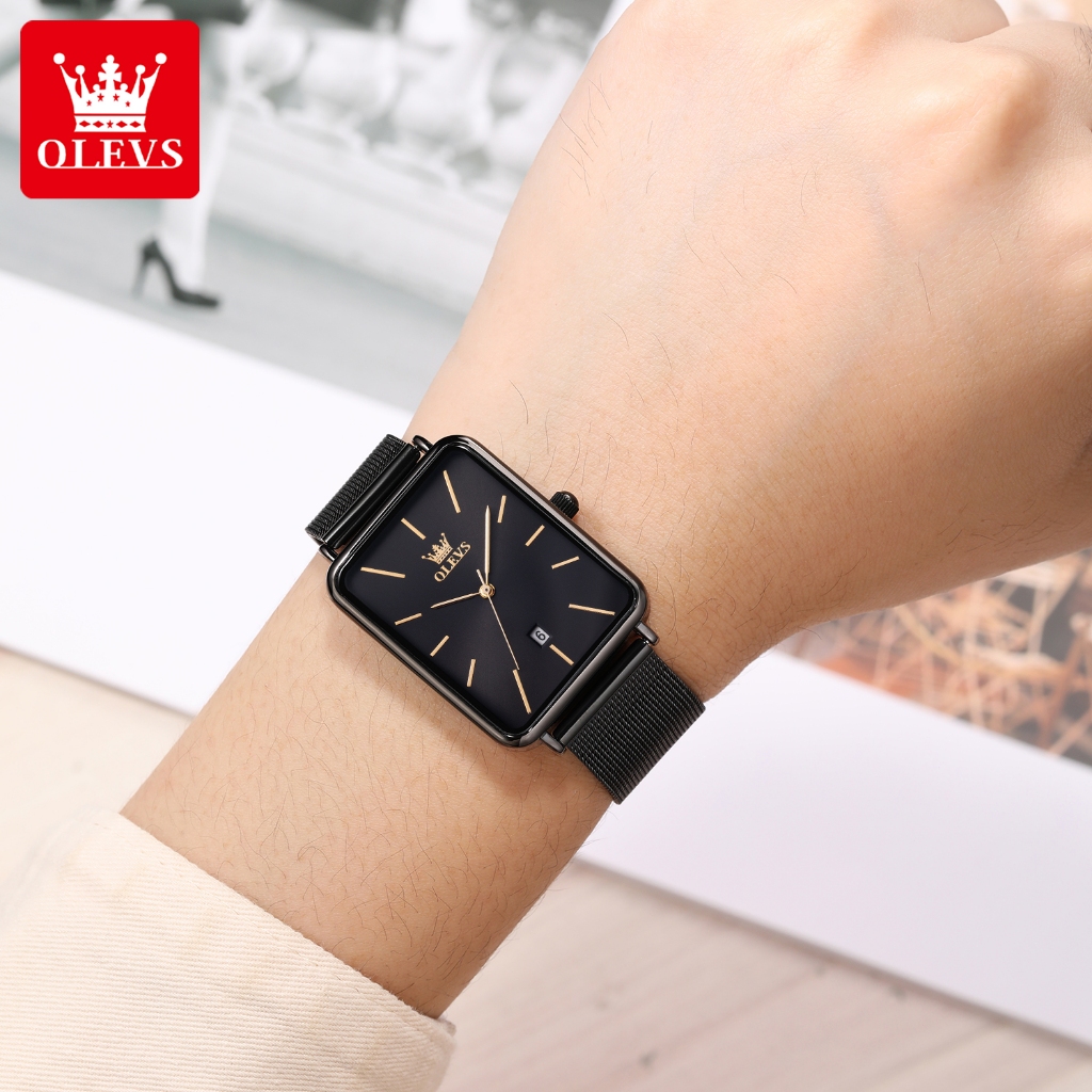 TERMURAH Olves Jam Tangan Pria Anti Air Original Unik Terbaru 2026 Bisnis Stainless Steel Tipis