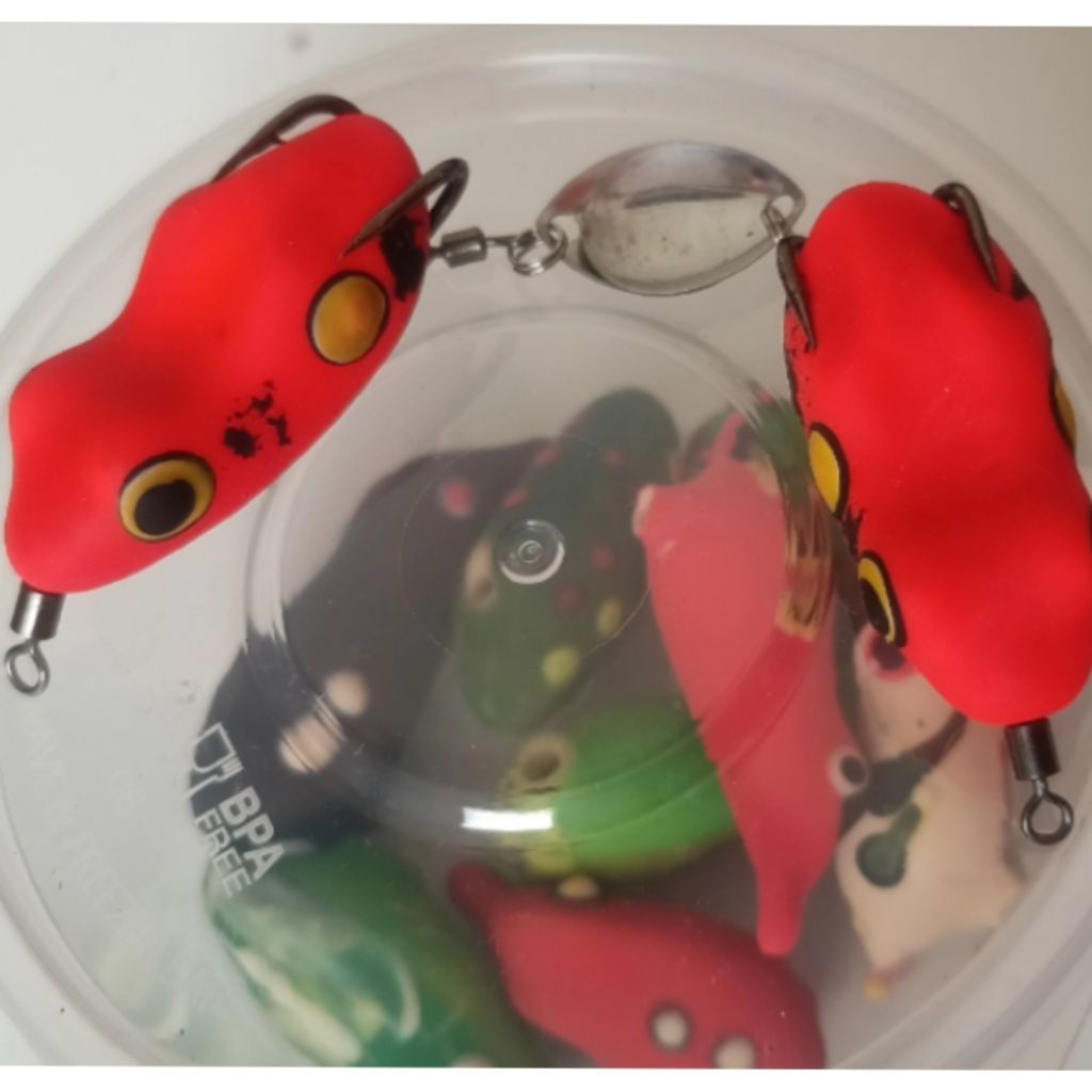 Soft Frog casting umpan mainan kodok casting