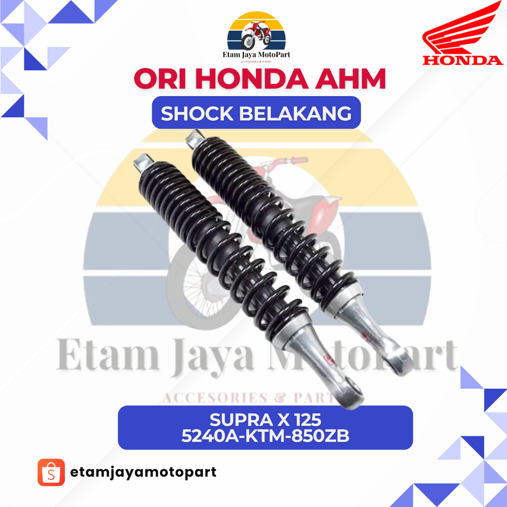 SHOCK BELAKANG SUPRA X 125 (5240A-KTM-850ZB) - AHM