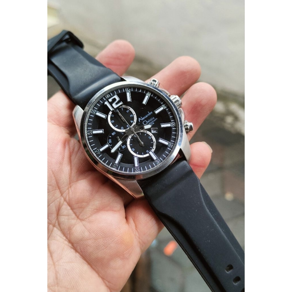 jam tangan original Alexandre Christie pria second bekas