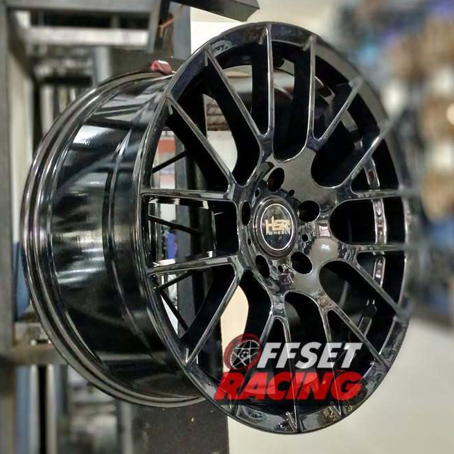 Velg HSR R18 Racing BMW BYD Mini Countryman Velg Mobil HSR LUNEBURG Ring 18 Warna Hitam