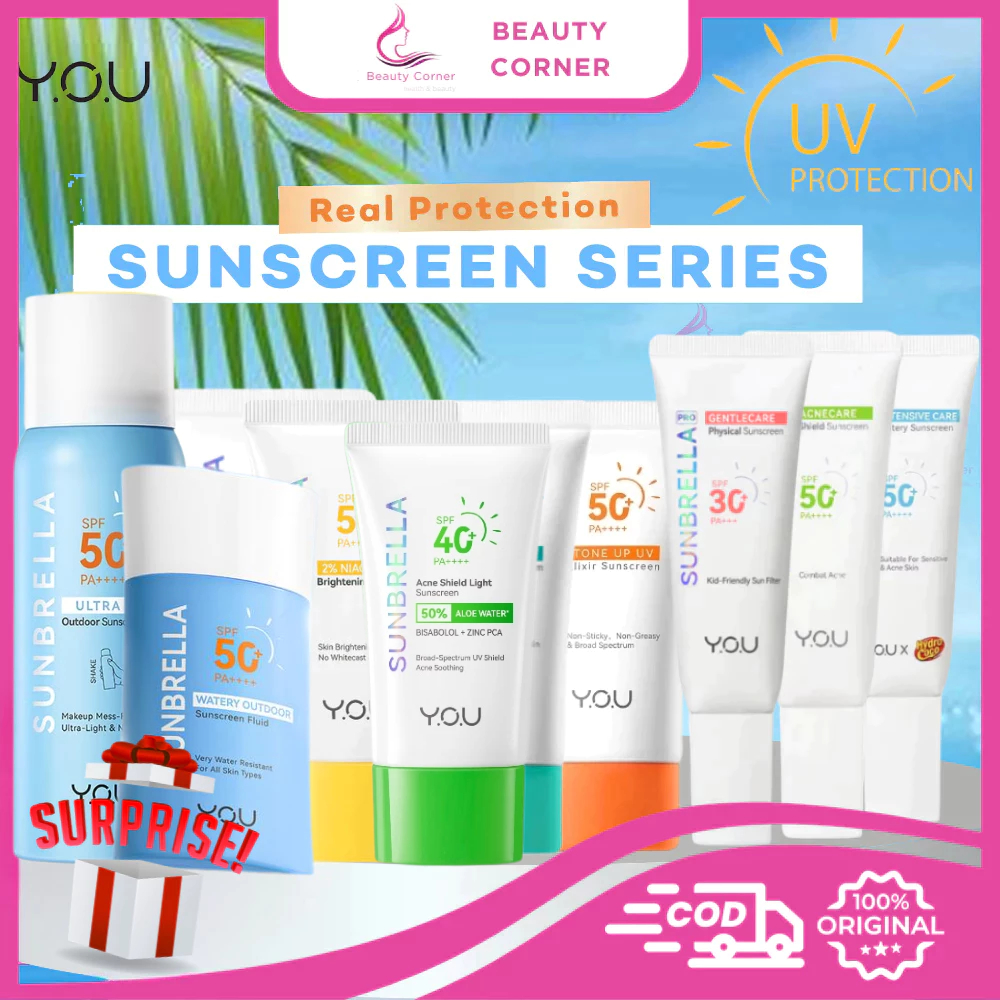 YOU Sunscreen Tone Up UV Elixir | Triple UV Elixir SPF 50+ PA++++ | Sunbrella Gentlecare Physical Su