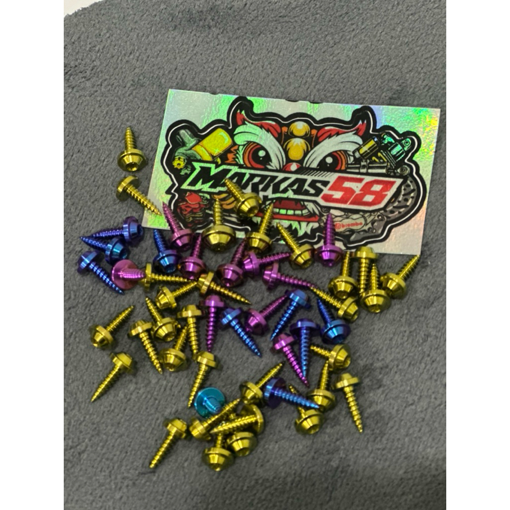 baut titanium body honda all motor honda