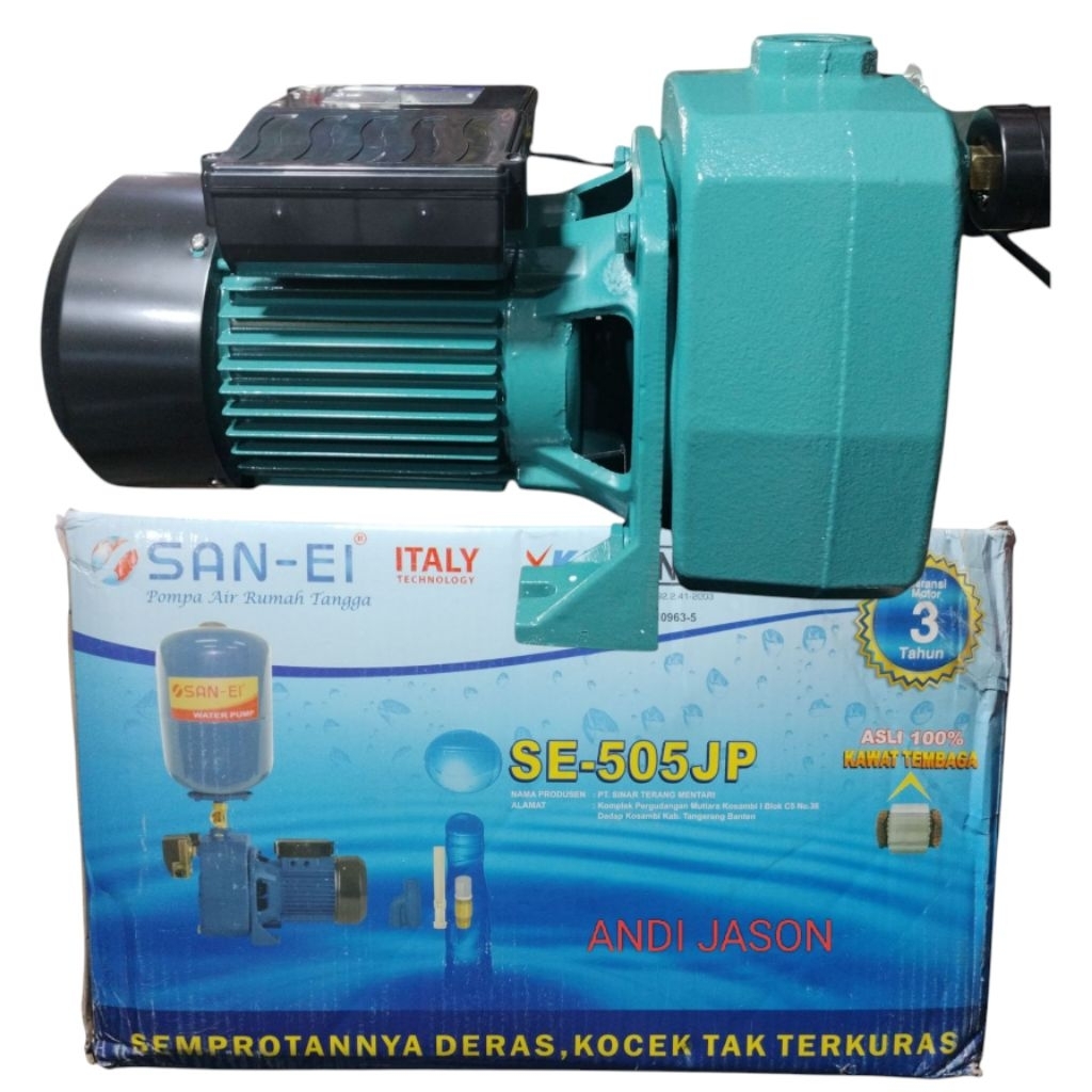 POMPA AIR SUKUR DALAN 50 METER JET PUMP SAN-EI 505 J TANPA TABUNG MESIN AIR SAN-EI WATER PUMP SAN EI