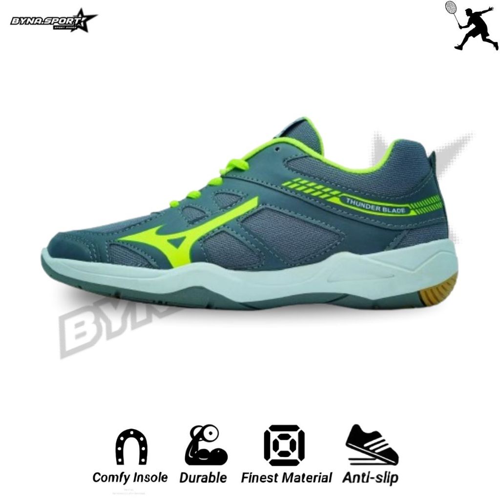 Mizuno Thunderblade Sepatu Voli Anti Licin Nyaman Pria Dan Wanita Ukuran 38-44 / Sepatu Voli Mizuno