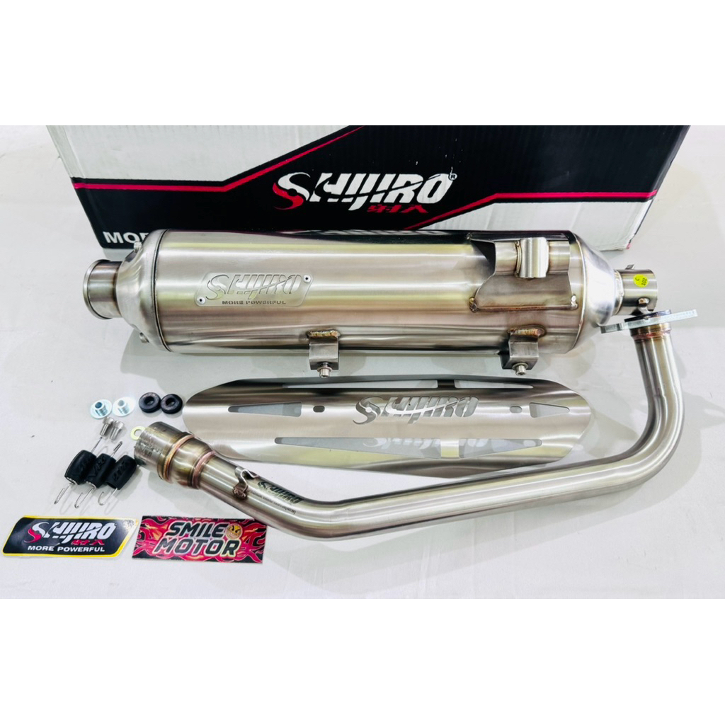 KNALPOT STANDART RACING SHIJIRO PERFORMANCE STAINLESS VARIO125 VARIO150 PCX150 ADV150