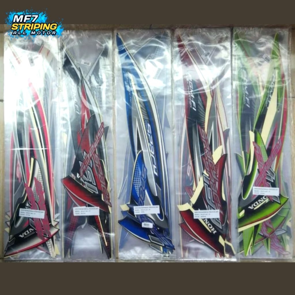 STRIPING HONDA SPACY FI 2012 FULLSET LENGKAP FULL BODY ORIGINAL LOOK STIKER SPACY FI 2012 FULLSET