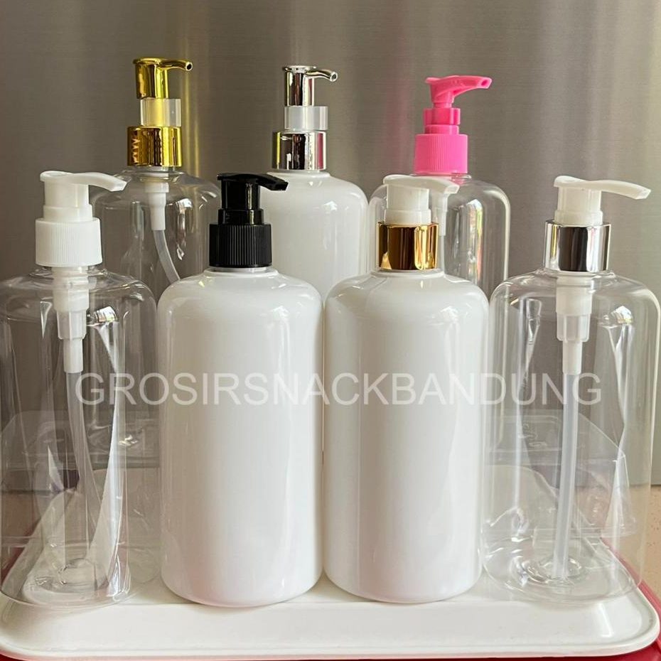 Botol PET 500ml Pump Lotion / BR 500ml Tutup Pump / Botol 500 ml Tutup Pump