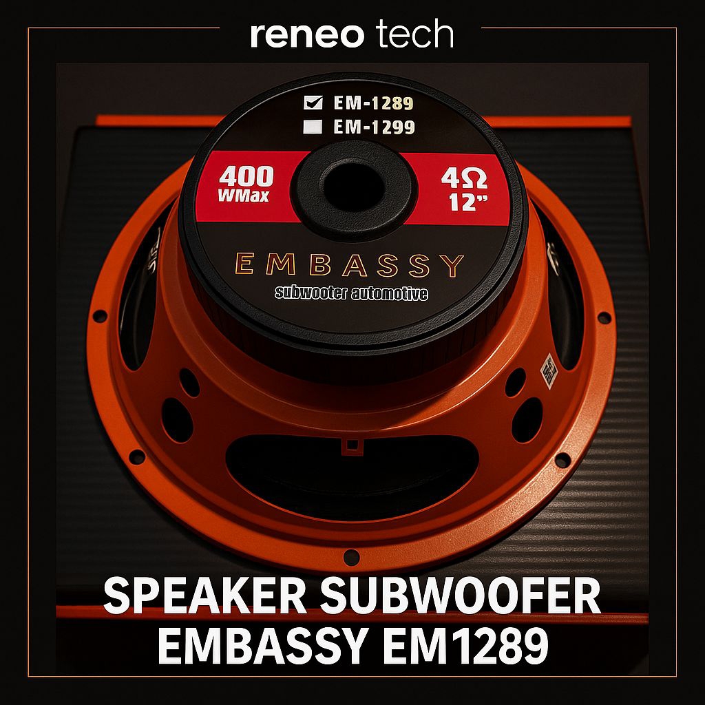 Speaker Embassy 12 inc em 1289 subwoofer power full jernih