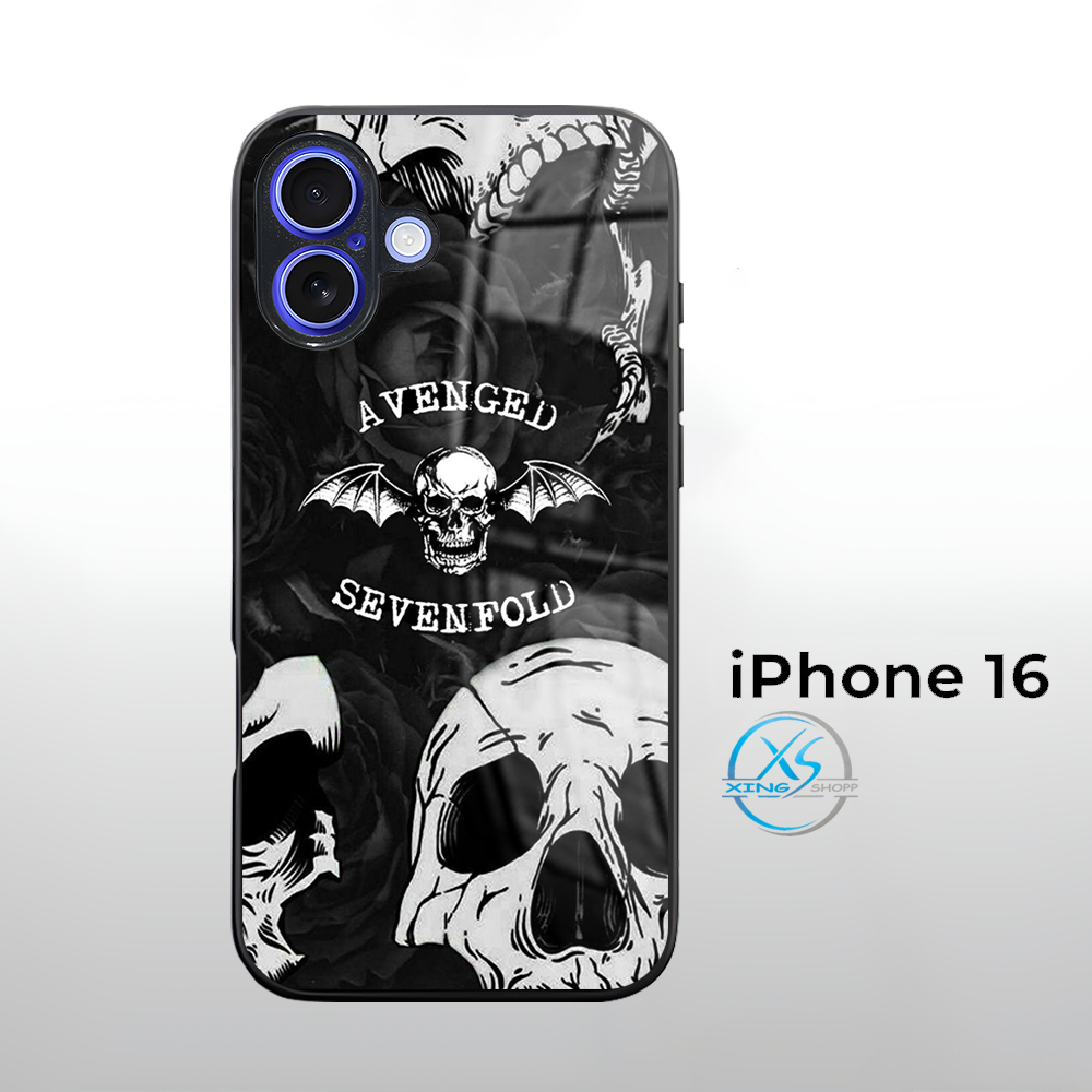 [CR25]  Case Glossy Case | IPHONE 16 |  CASE KEKINIAN LUCU |  Casing Hp Kilau Motif AVENGED SEVENFOL