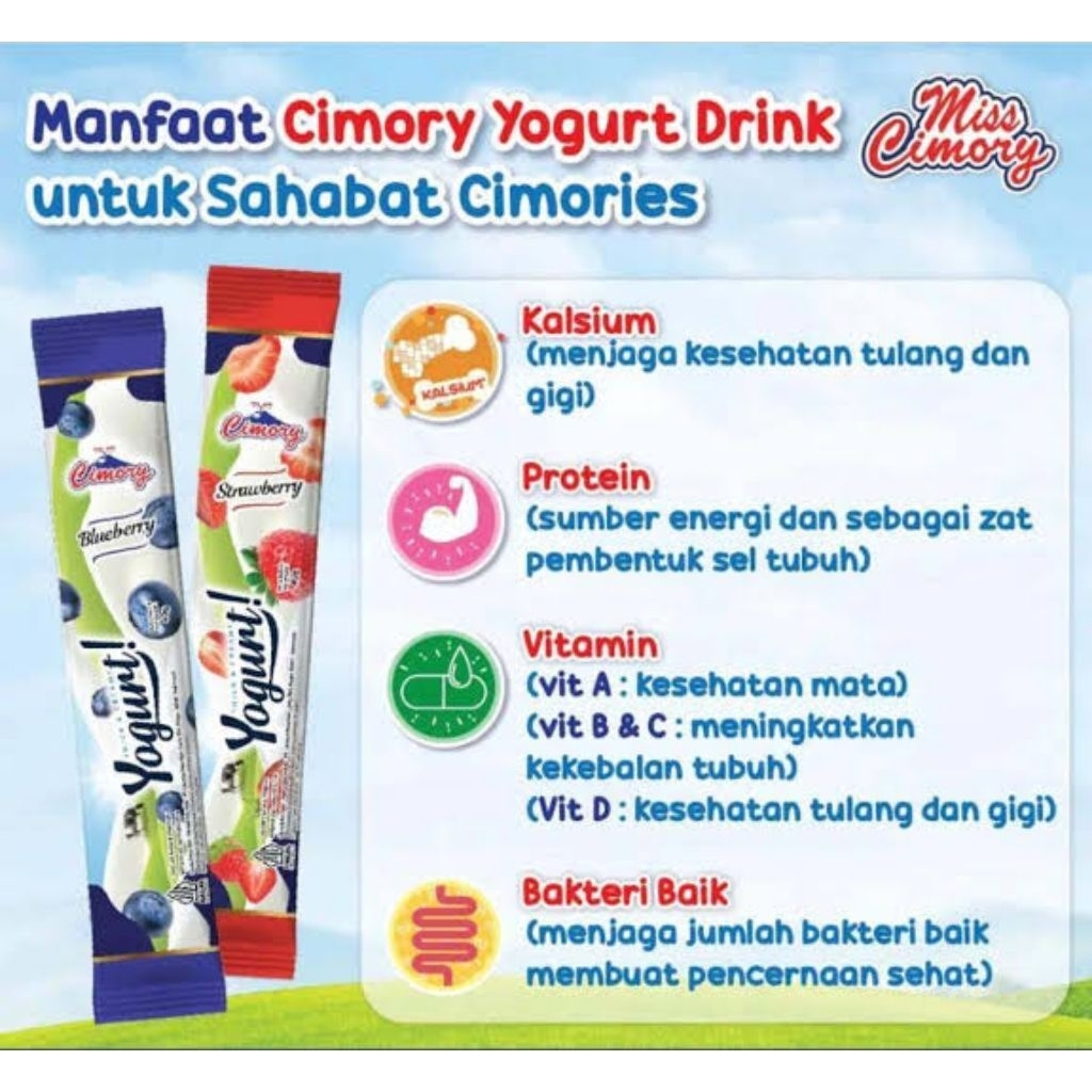 Cimory yogurt stick 1 karton isi 100 pics