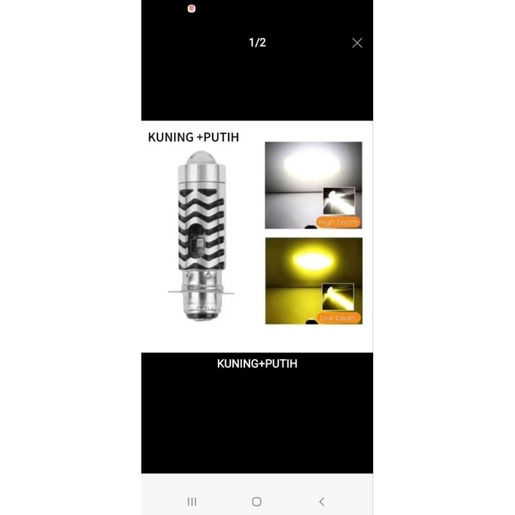 Bohlam LED Laser H6 Super Terang