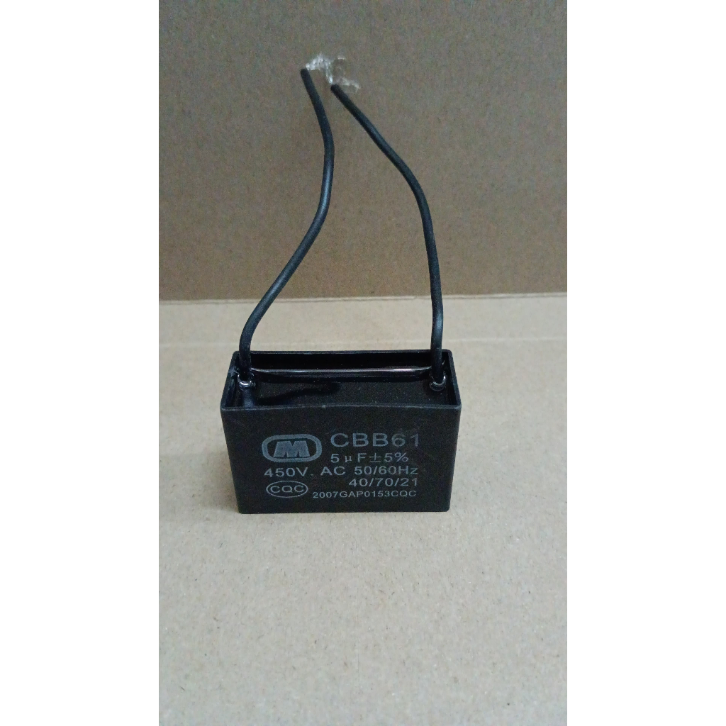 6159 kapasitor kipas angin kotak 5uf 5 uf mf 5mf cbb61 cbb 61