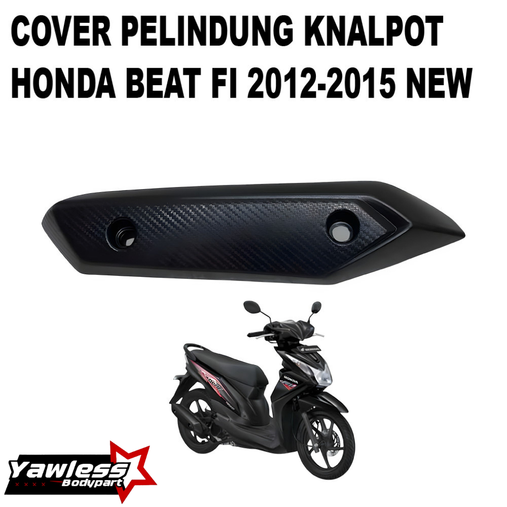 Cover Knalpot beat fi cover tameng knalpot honda beat fi cover tutup knalpot beat fi 2012-2014