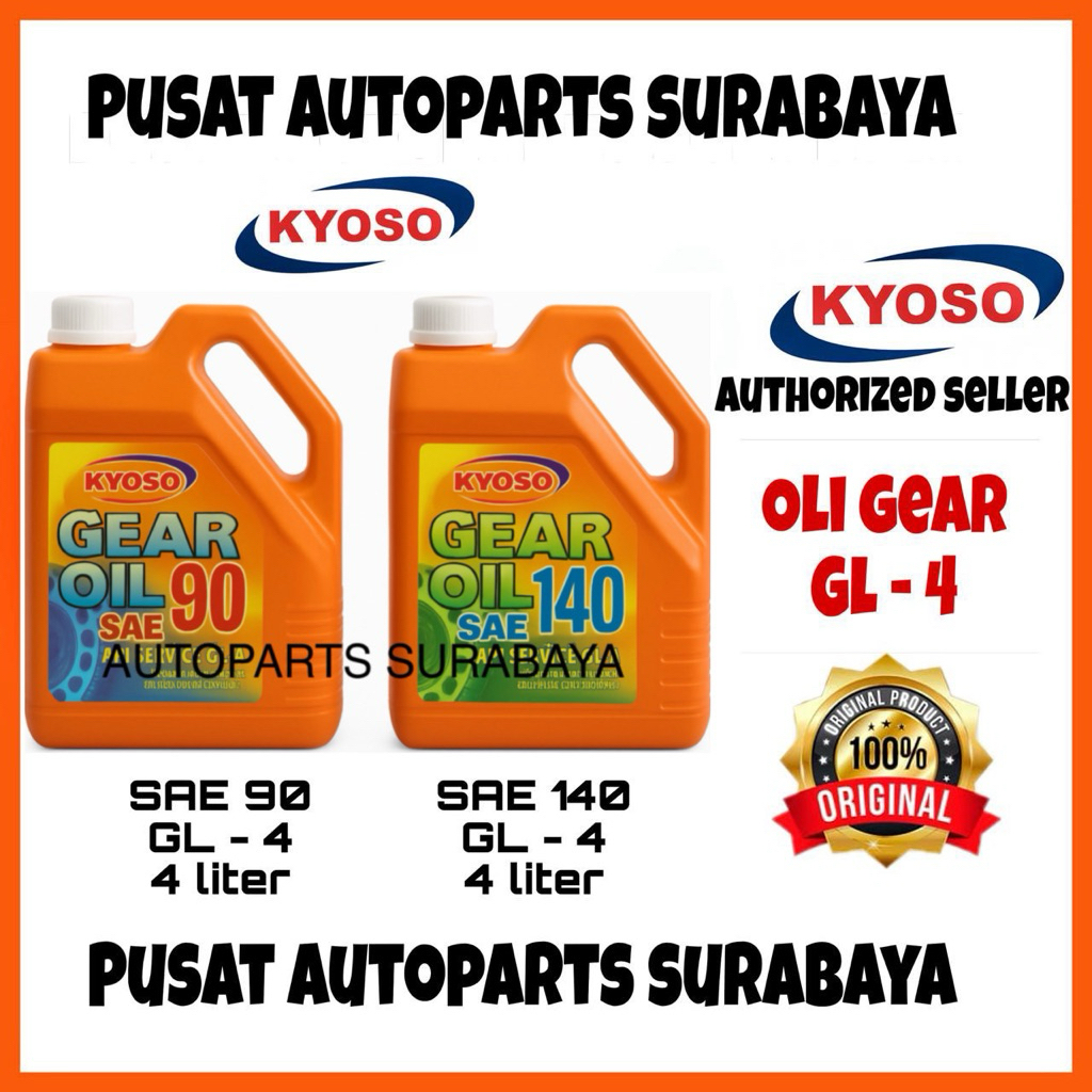 KYOSO OLI GARDAN OLI GEAR SAE 90 SAE 140 - API GL 4 oli transmisi 4 LITER