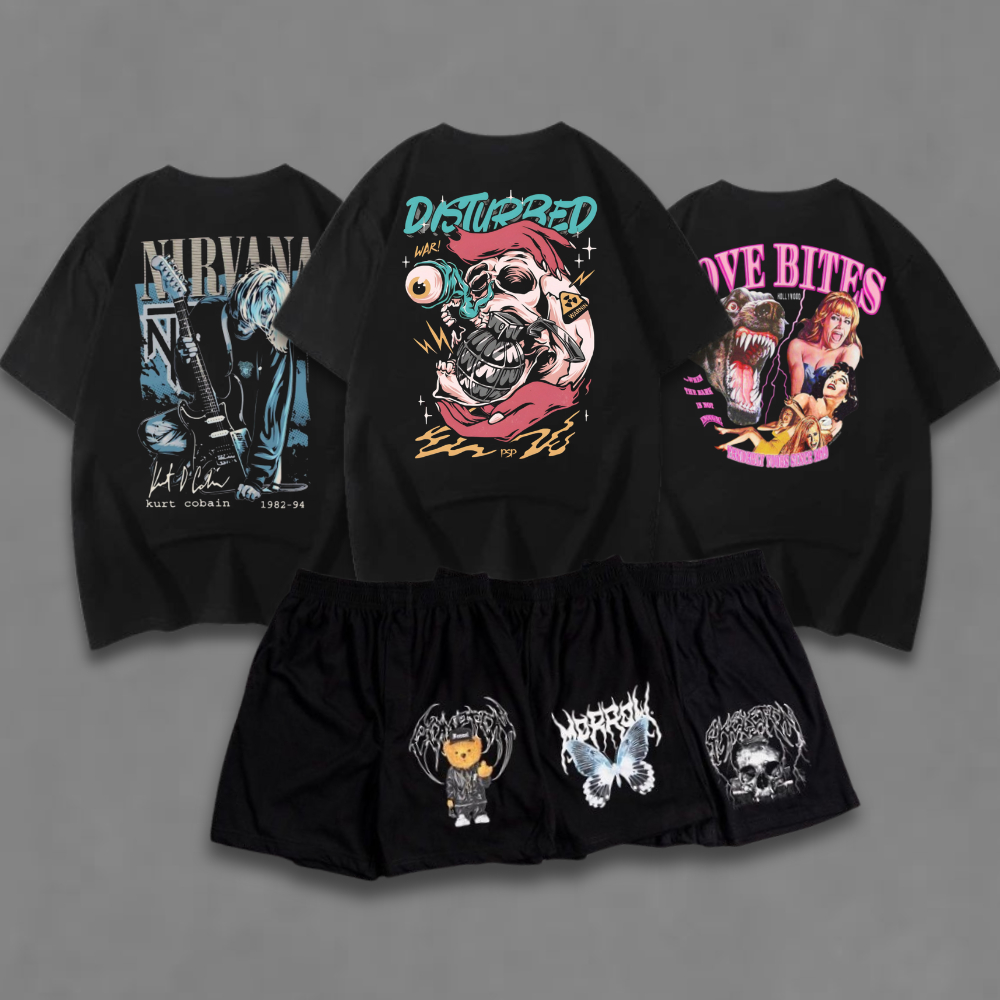 Paket Hemat Bundling Kaos T-Shirt + Boxer – Cotton Combed 30s