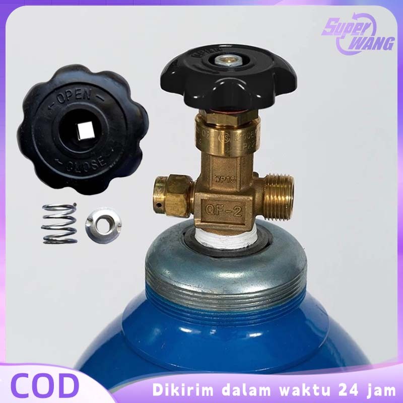 8*8mm Kran Valve Oksigen Handwheel Oksigen Untuk Sistem Gas Puteran Oksigen Valve CO2 Valve Nitrogen
