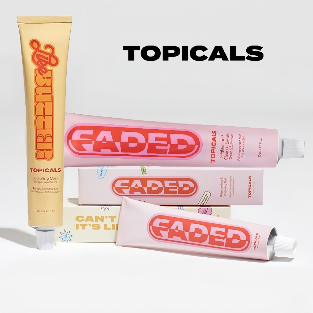Topicals Faded Brightening and Clearing Serum / Butter Moisturizer 50ml /  for Dark Spots & Discolor