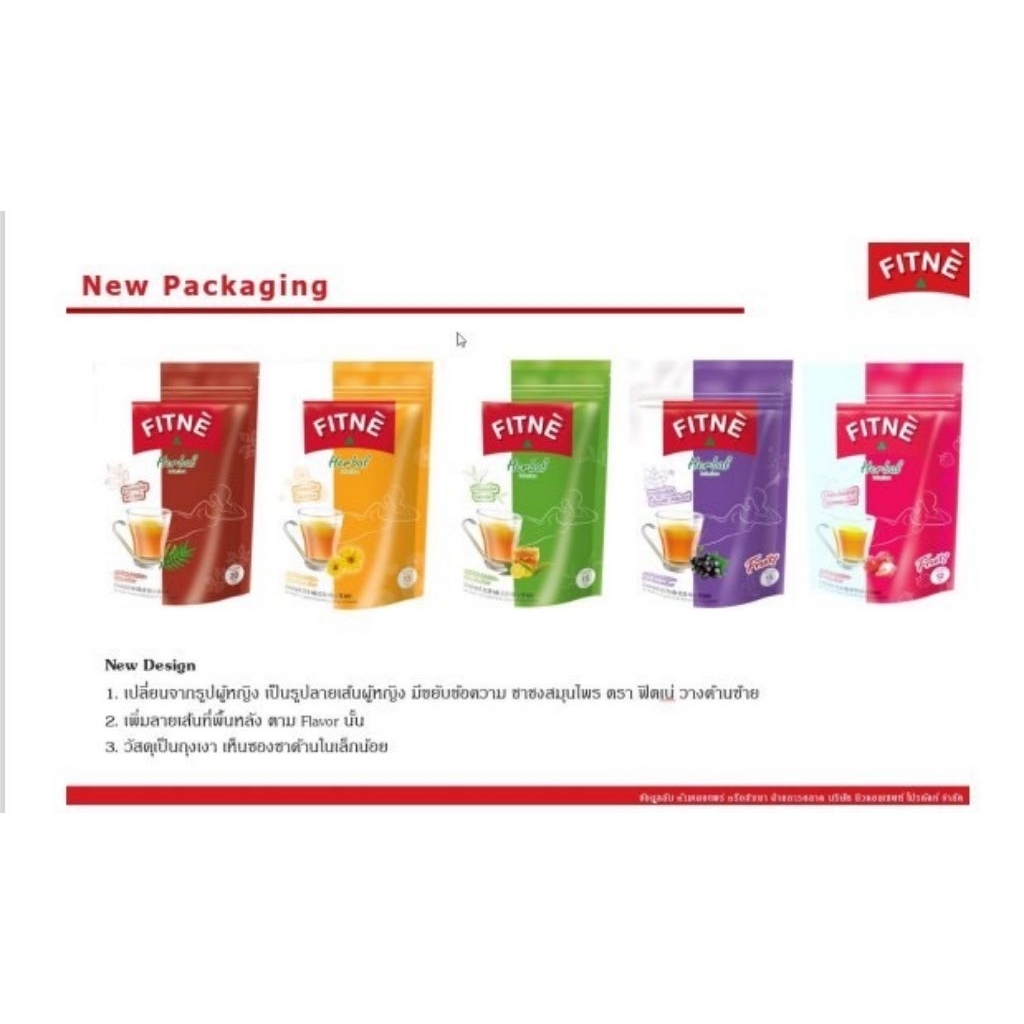 Fitne Herbal Tea/Detox Tea/Slimming Tea kemasan Medium ori Thailand Ready Stock