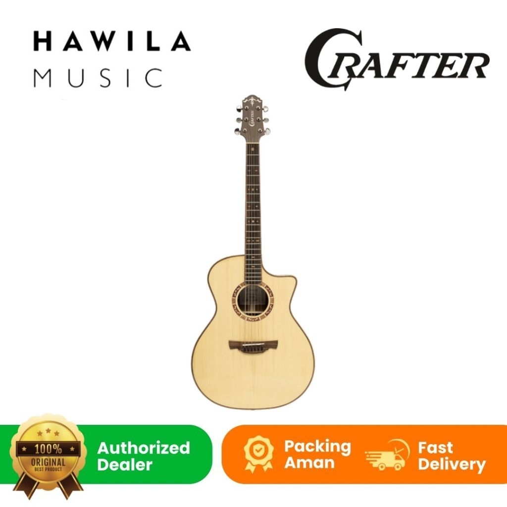 Gitar Akustik Elektrik CRAFTER STG G-16CE Pro Solid Brand Korea