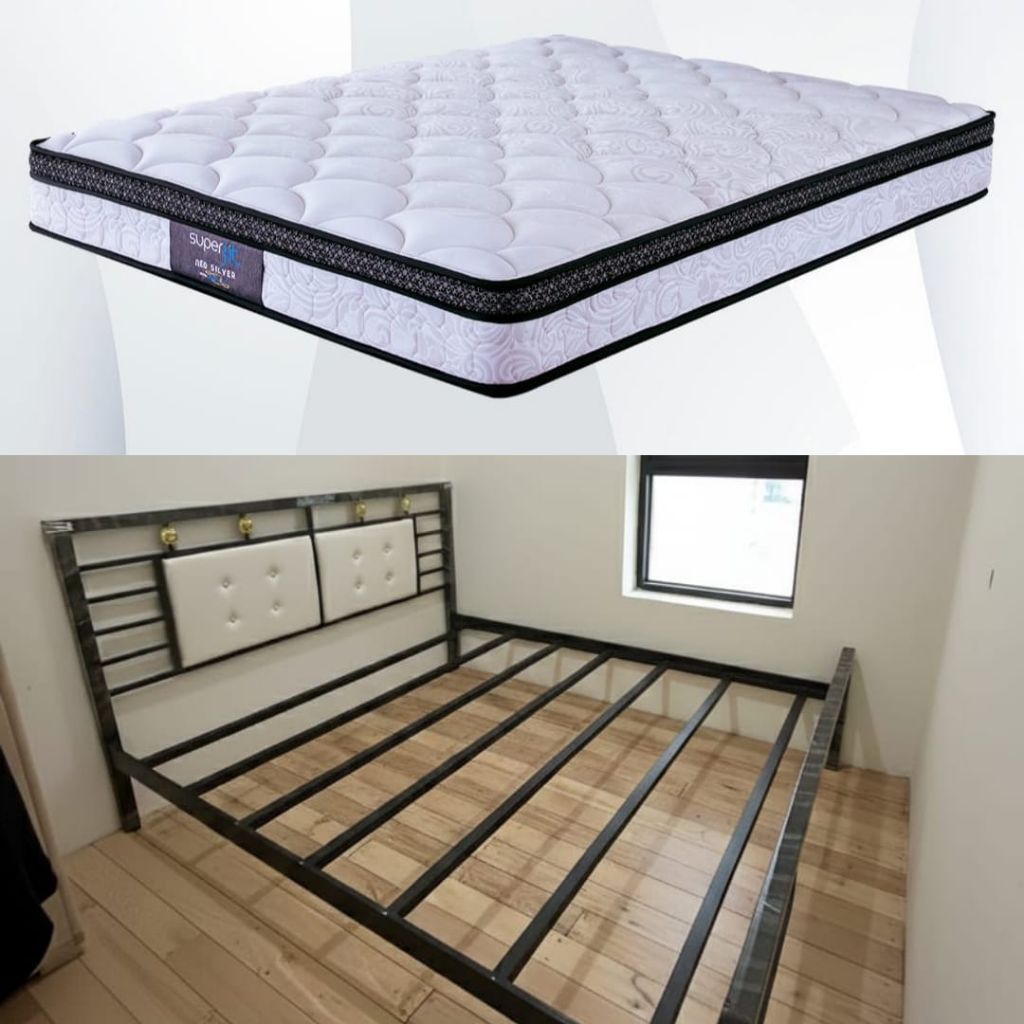 180x200x 65 ranjang aloha set Comforta silver