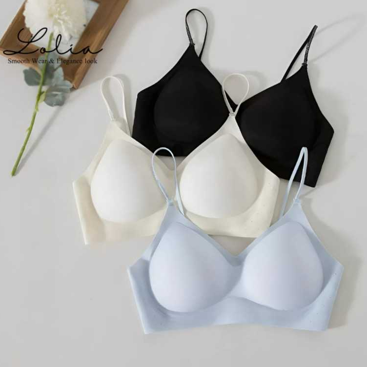 LOLIA BH Wanita Push Up Bra Tali Kecil Sexy Women Soft Cotton Comfort BRA502
