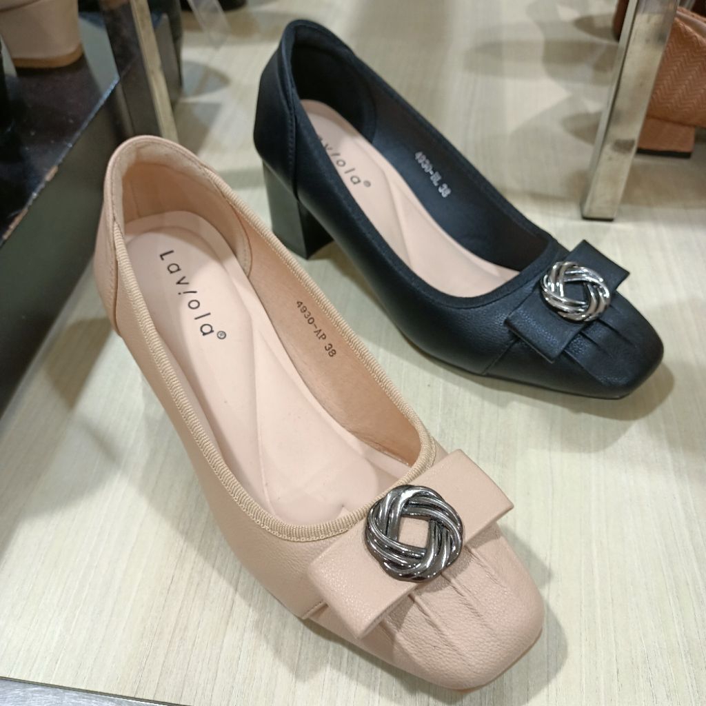 sepatu wanita fantofel heels 7cm LAVIOLA original