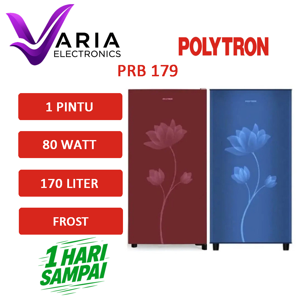 KULKAS POLYTRON PRB 179 KULKAS 1 PINTU 170 LITER FROST LOW WATT