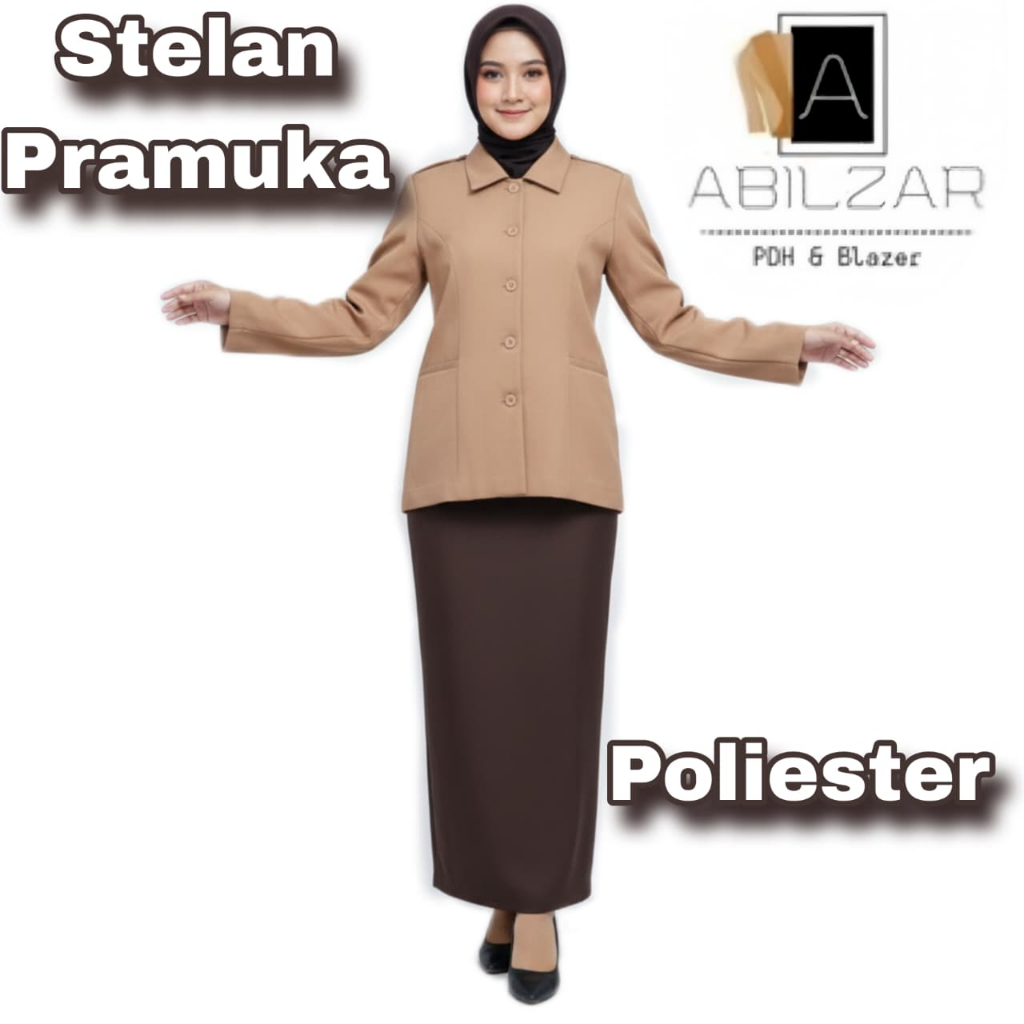 SETELAN PRAMUKA  BAJU BLAZER SERAGAM DINAS PEMDA PNS GURU PDH PRAMUKA