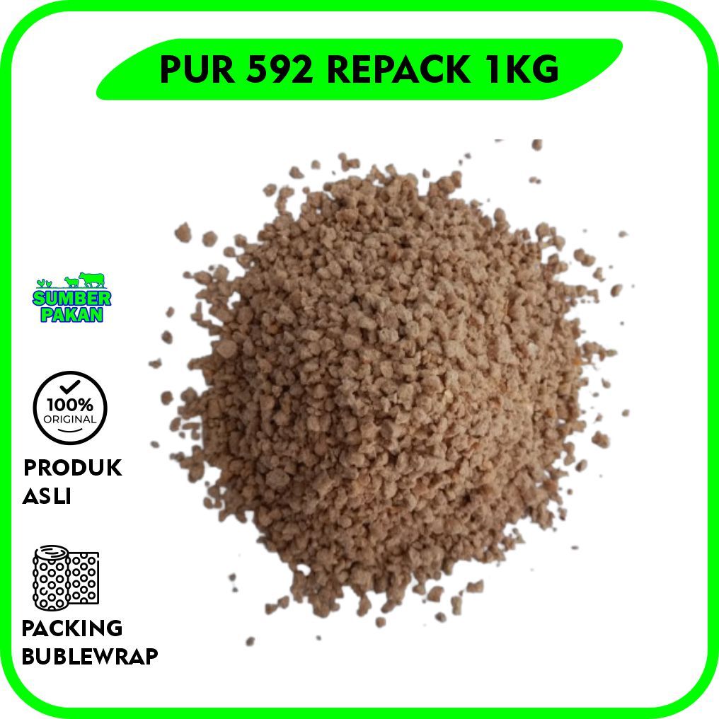 PUR AYAM 592 REPACK 1KG | PAKAN AYAM BURAS/BANGKOK GROWER HI PRO VITE 592