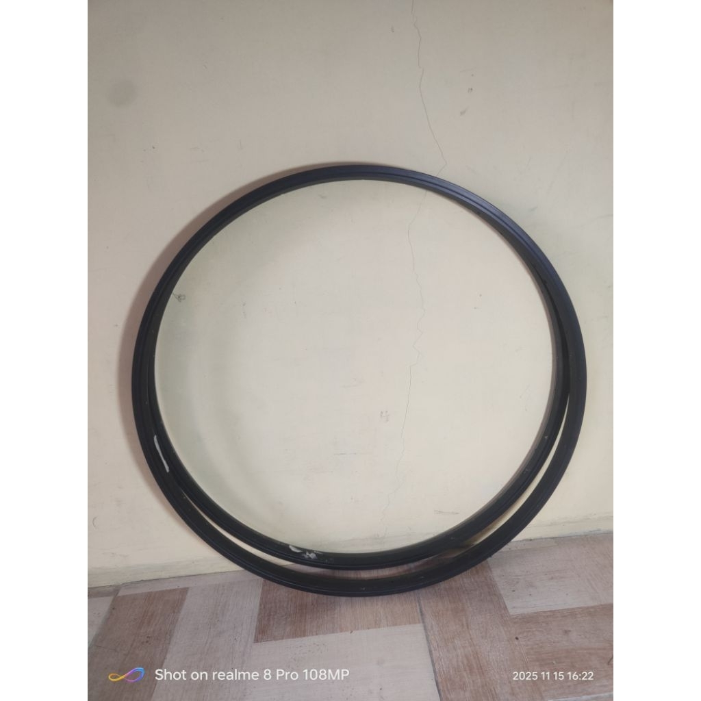 Rims 700c Velg Sepeda 700c 36hole Single Wall 1set Rims warna hitam lebar 21mm