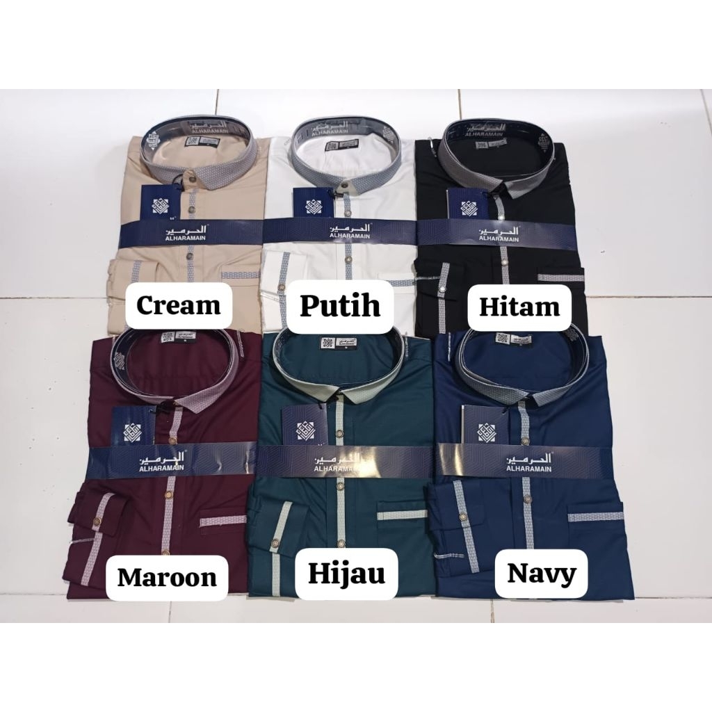 KOKO AL HARAMAIN DESAIN SALMAN BAHAN KATUN PREMIUM KANCING MANSET