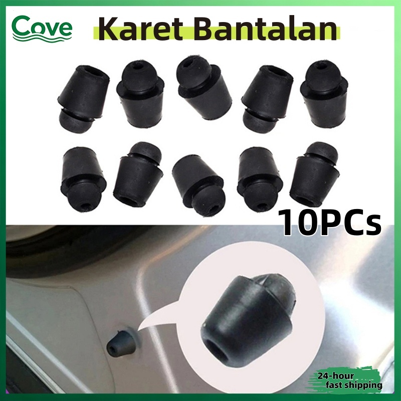 Gasket Karet Peredam Kejut Pintu Mobil - 10 PCS Karet Stoper Universal, Damper Penyangga Peredam Sua