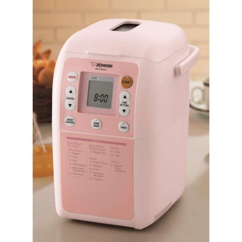 Zojirushi BB-KWQ10 PL Home Bakery Mini Bread Maker Mesin Pembuat Roti - 1 lbs