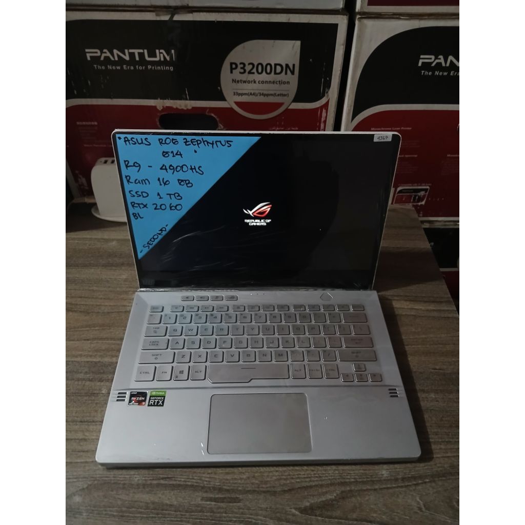 ASUS ROG ZEPHYRUS G14 RYZEN 9-4900HS 16GB SSD 1TB RTX 2060 14" BACKLIGHT