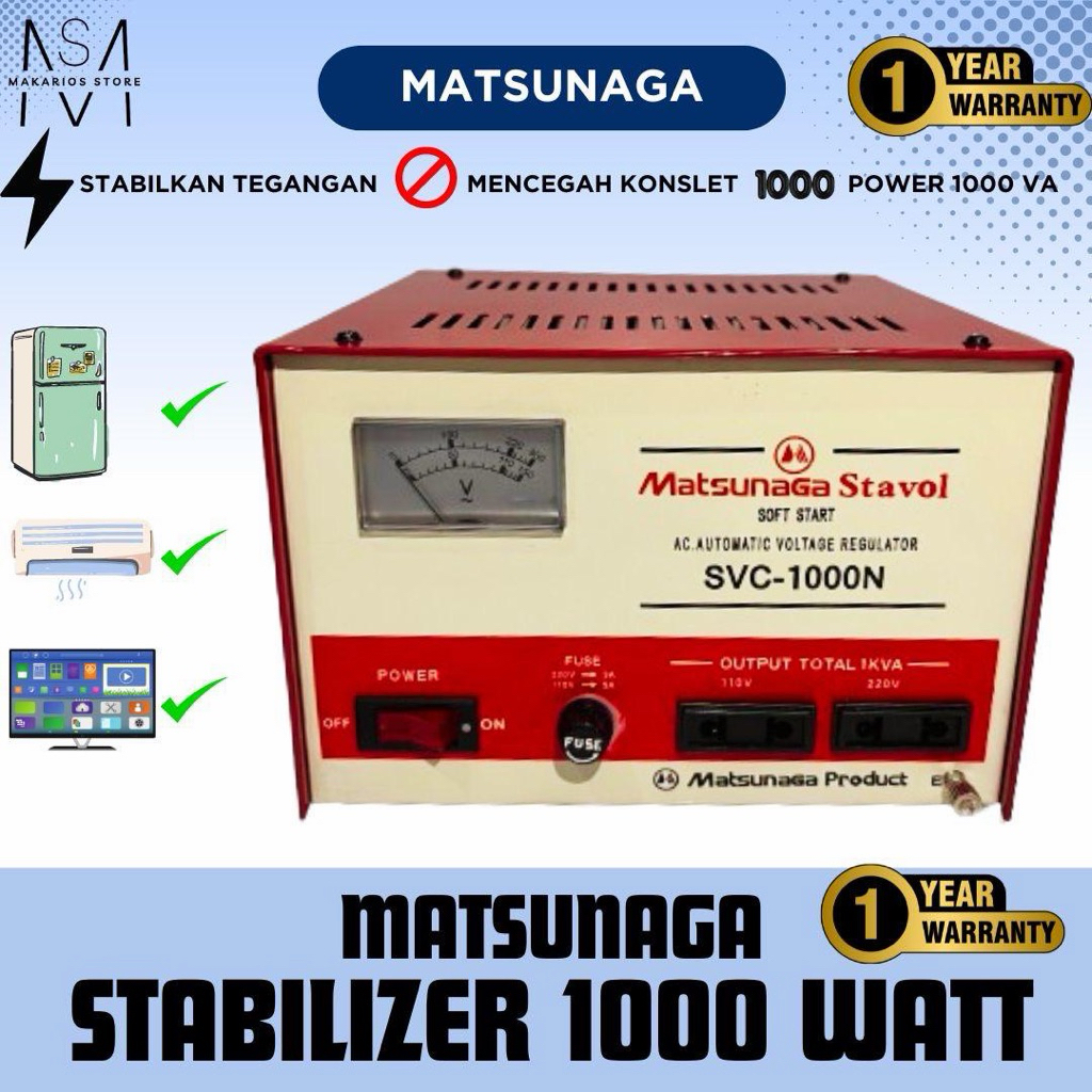 Stabilizer Matsunaga 1000watt Stavol